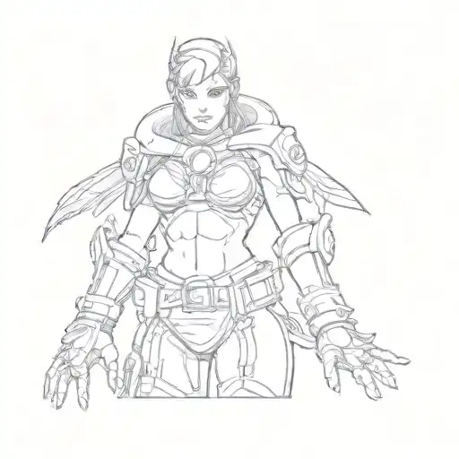 A Female Character From A Video Game