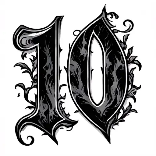Black Letter Gothic Number 10