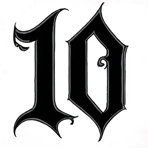 Black Letter Gothic Number 10