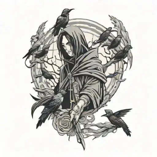 Itachi Uchiha With Crows