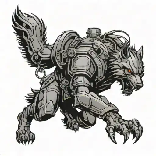 Jin Roh The Wolf Brigade Anime Tattoo Design