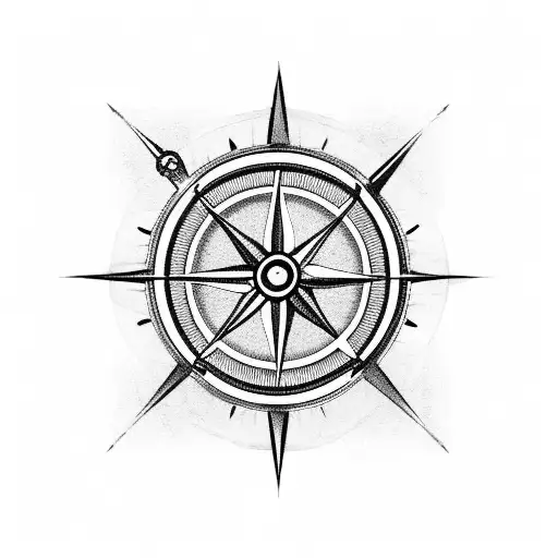 Ornament With A Compass