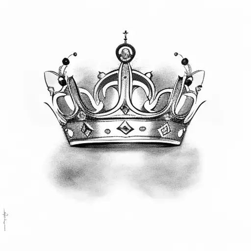 King's Crown With Walking Stick