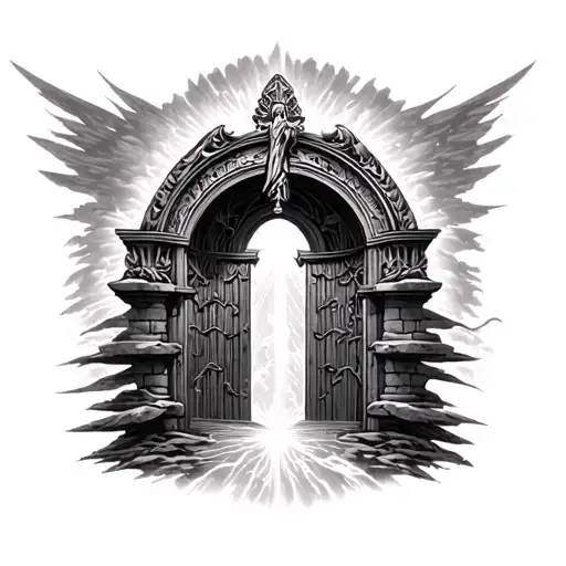 Heaven Gates Across Chest Filled