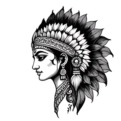 Indian Tattoo And Japanese Tattoo Design