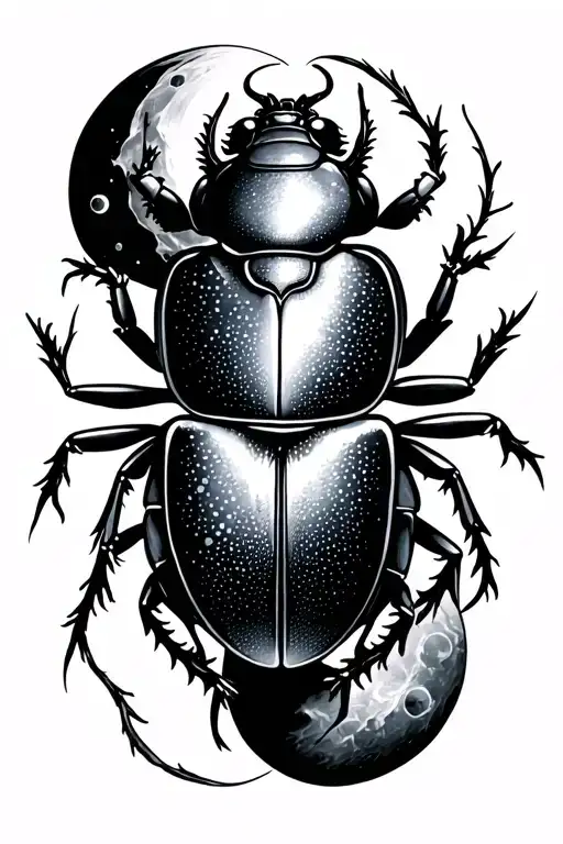 Scarab Beetle Moon Phases