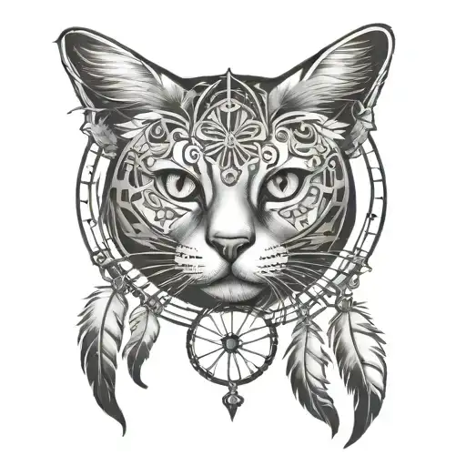 Celestial Cat Dreamcatcher