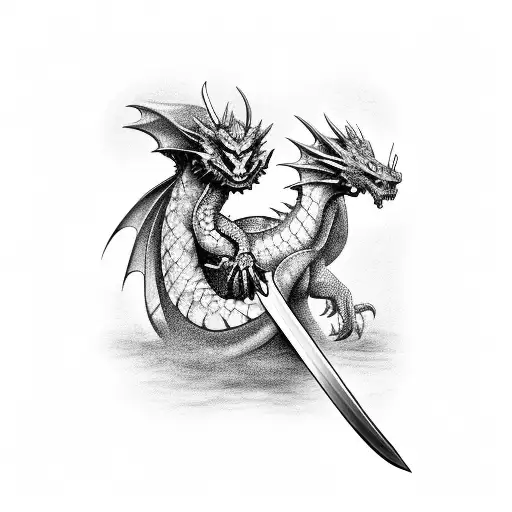 Dragon And Sword