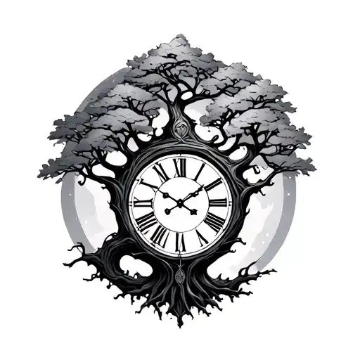 Tree Of Life With Clock