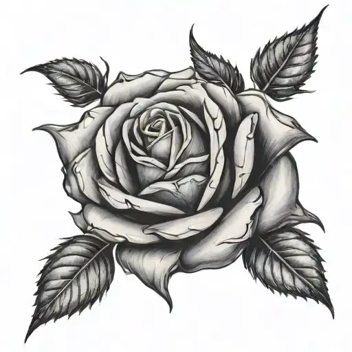 Rose Hidden In Its Thorns