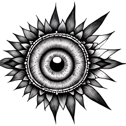 Dot Work Evil Eye Mandella