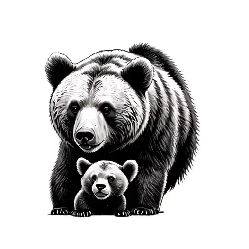 Bear And Cub