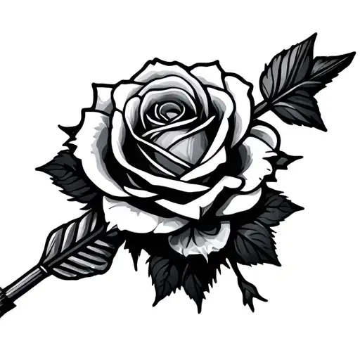 Arrow And Rose