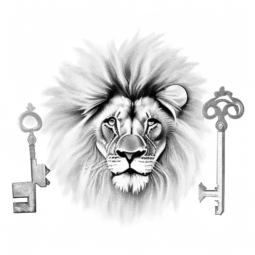 Lion With A Key