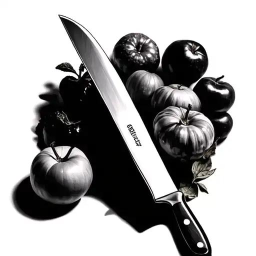 Chef Vegetables Fruits Knives