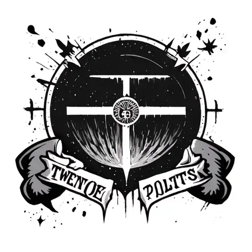 Three Line Band Wtih Twenty One Pilots Logo In The Center