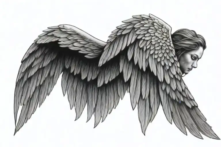 Female Angel Wings