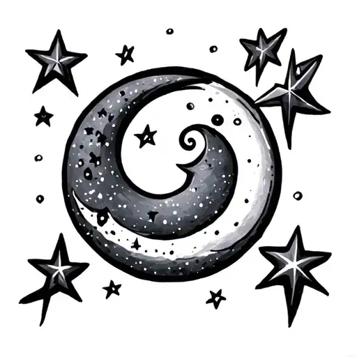 Stars And Moon Finger