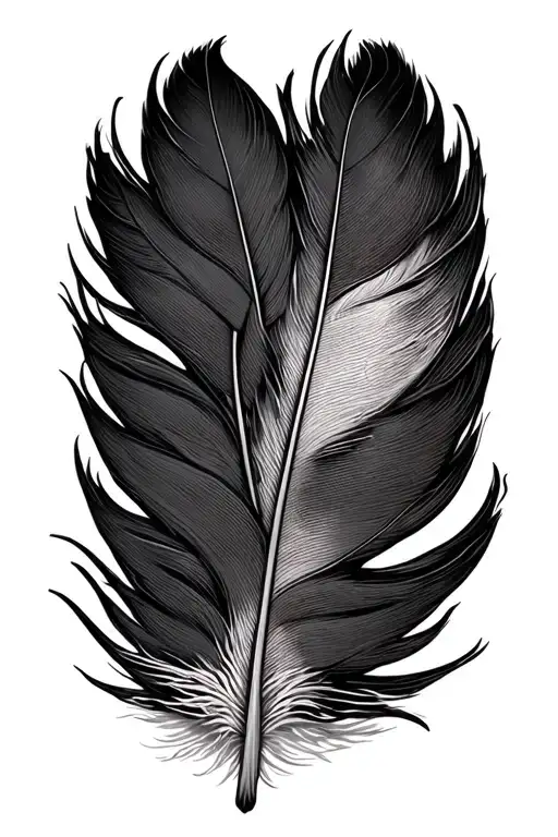 Pheasant Feather With I Love You