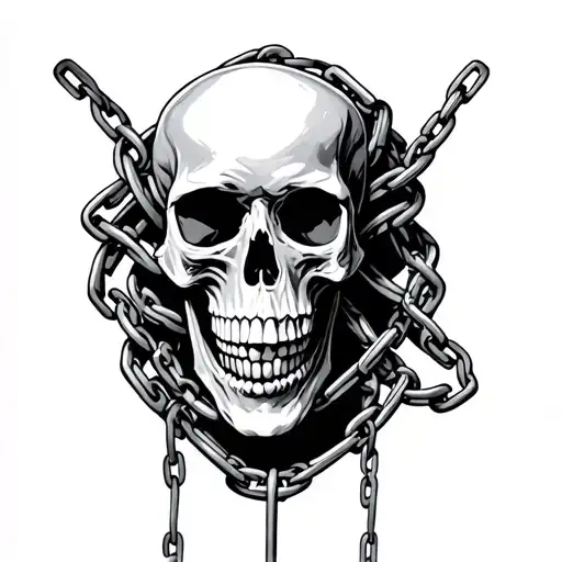 Skull And Chains Wrapping