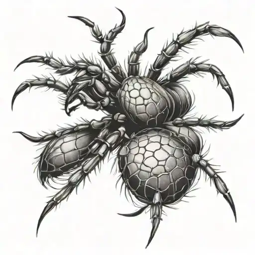 Tattoo Of A Spider With 12 Legs