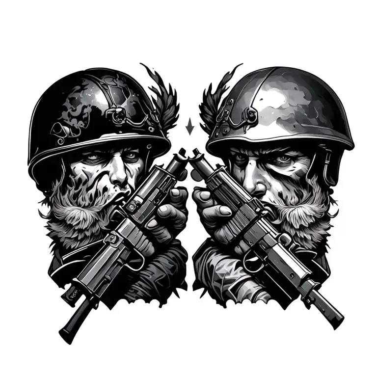 Mental Health Battle Soldier