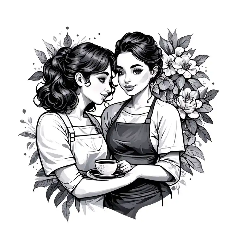 Mom And Barrista Son