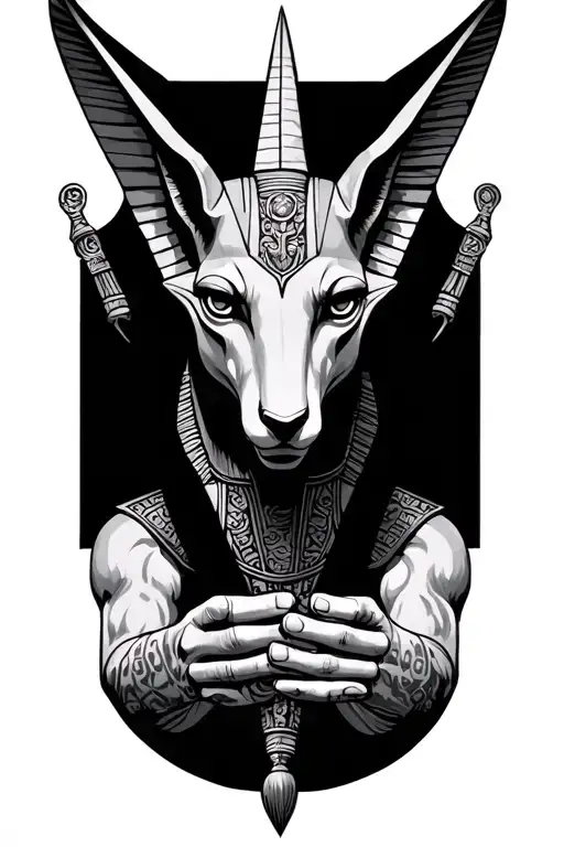 Balanza De Anubis Holding The Balance