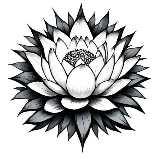 Lotus Flower And Sun