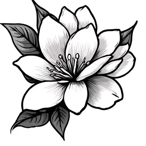 Magnolia Flower Dog Paw Print