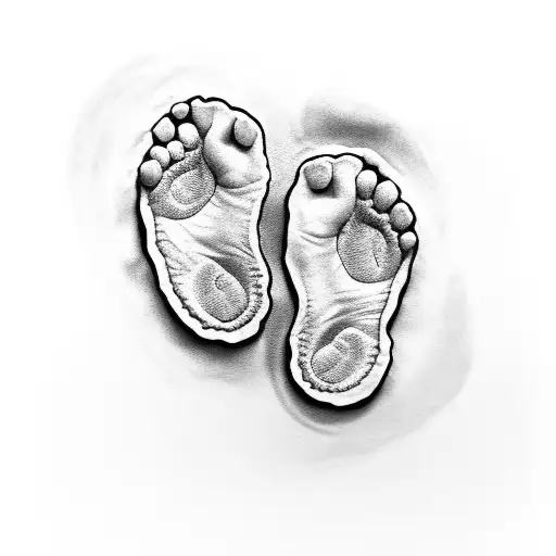 Unborn Baby Footprint
