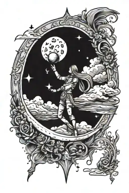 Moon Tarot Card