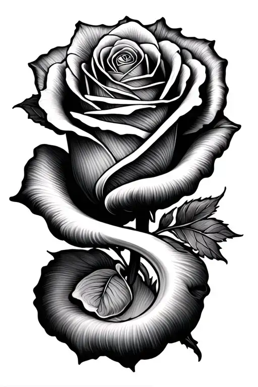 Rose With Semi Colon Symbol Morphing