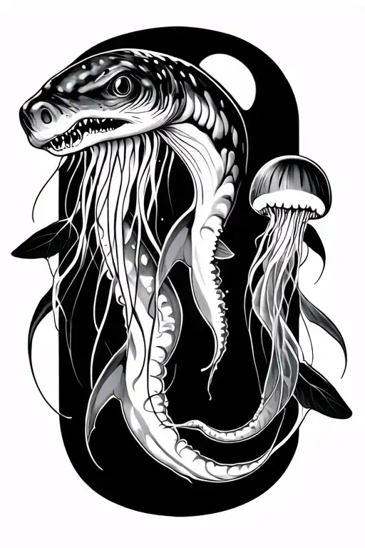 Whaleshark And Jellyfish