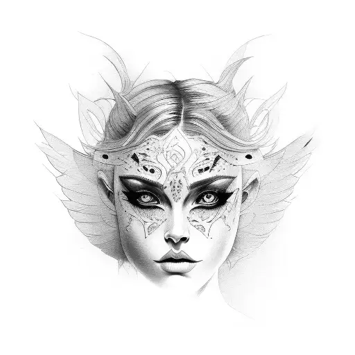 Wing Shadow Women Face