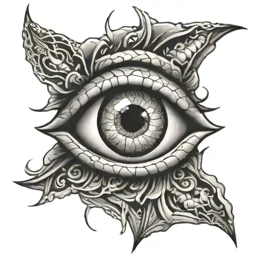 Eye Surround With Snake Wrapped