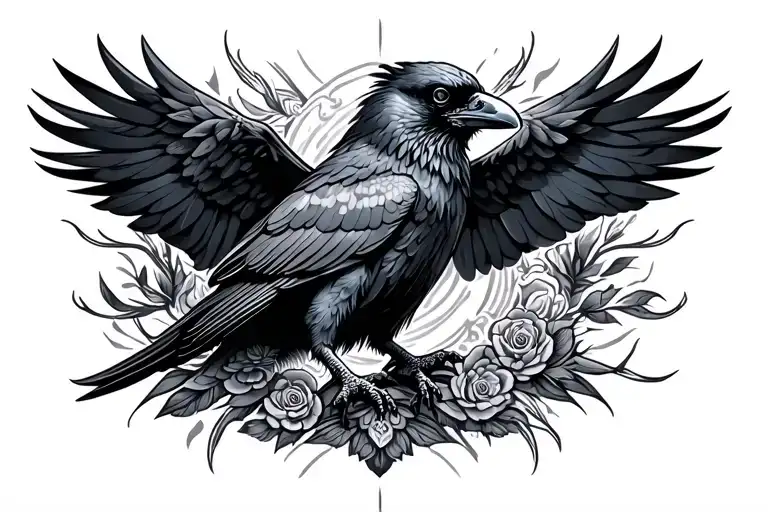 Ornamental Raven