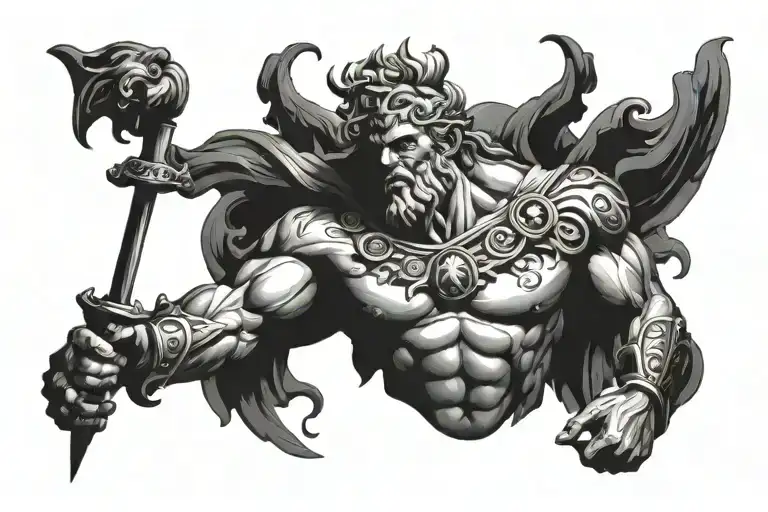 Morpheous Greek God Figure Surrounded