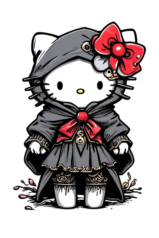 Hello Kitty Grim Reaper