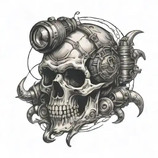 Deep Sea Scuba Diver Skull