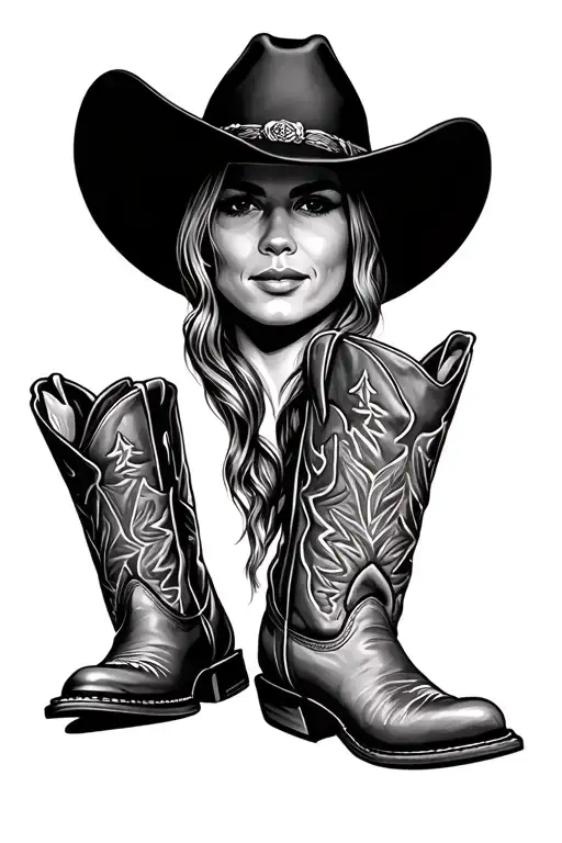 Cowboy Hat And Boots