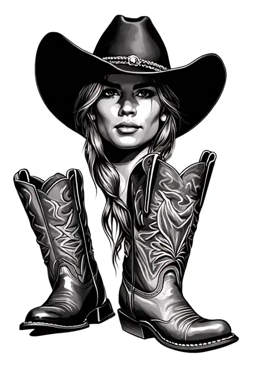 Cowboy Hat And Boots