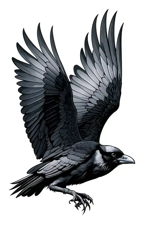 Crow Flying