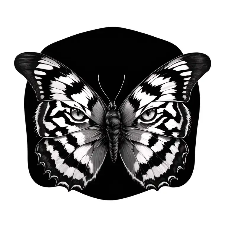 Butterfly And Tiger