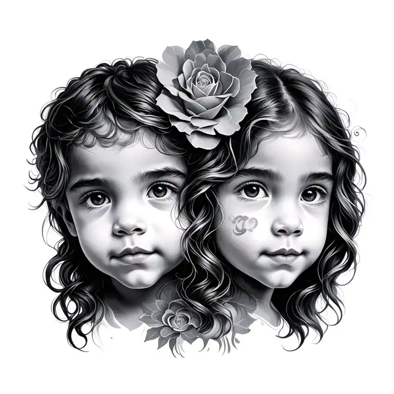 Face Son And Daughter