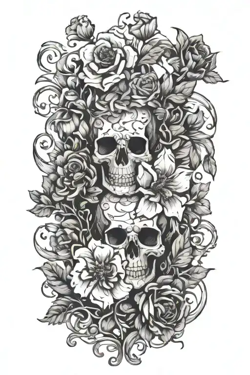 Skeleton Flowers Blooming