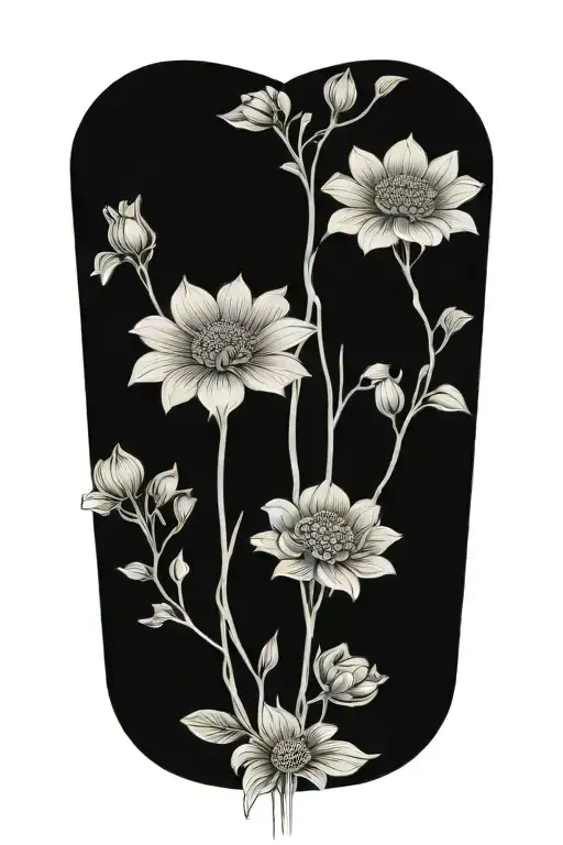 Skeleton Flowers Blooming