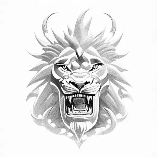 Hercules With Lion Fight Hydra