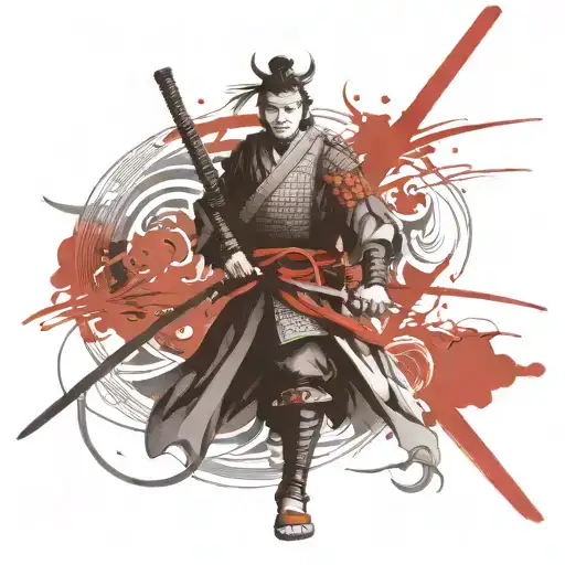 Samurai With Katana