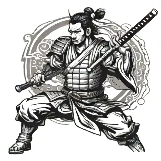 Samurai With Katana